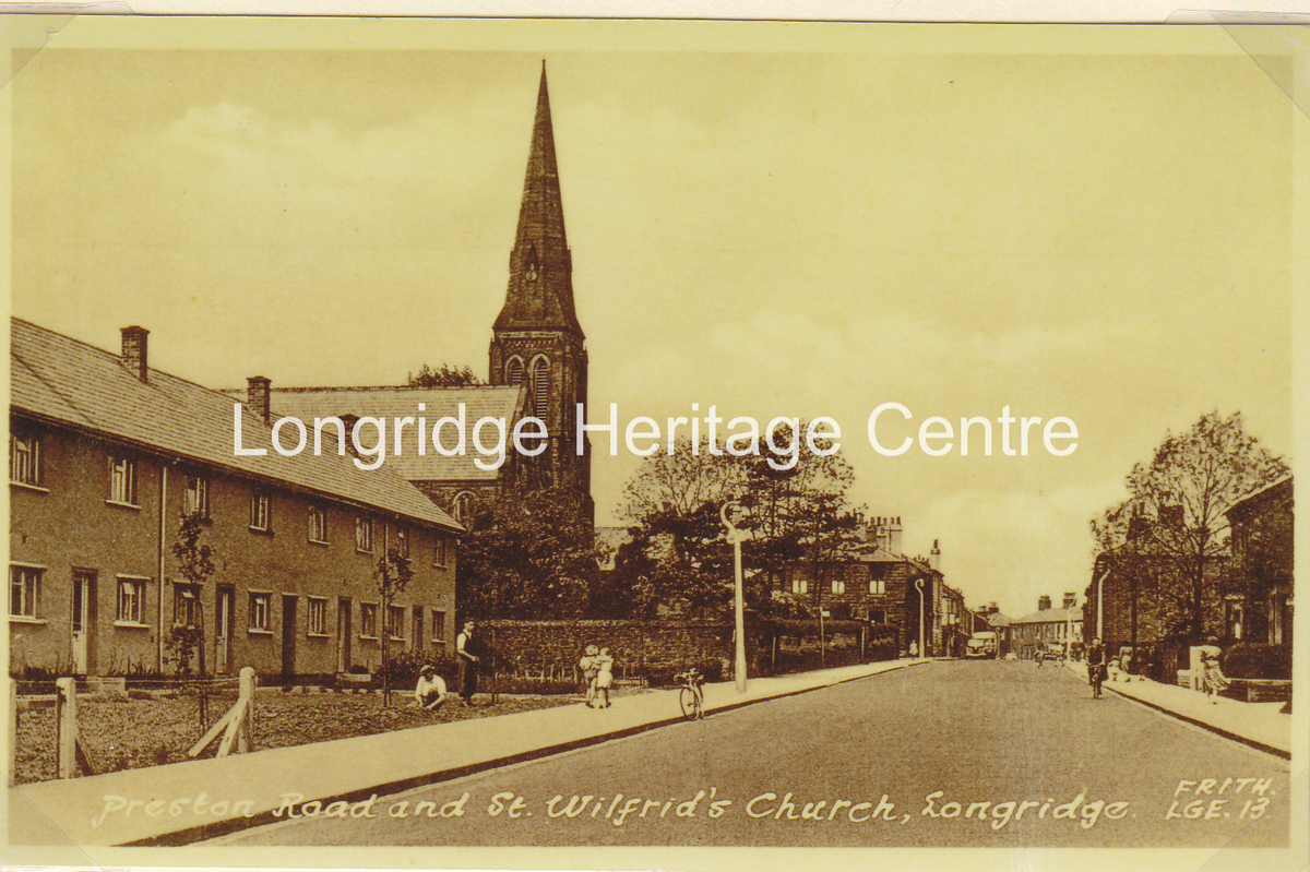 203B - Preston Road - Looking towards Inglewhite showing St Wilfrid's Church - 1964